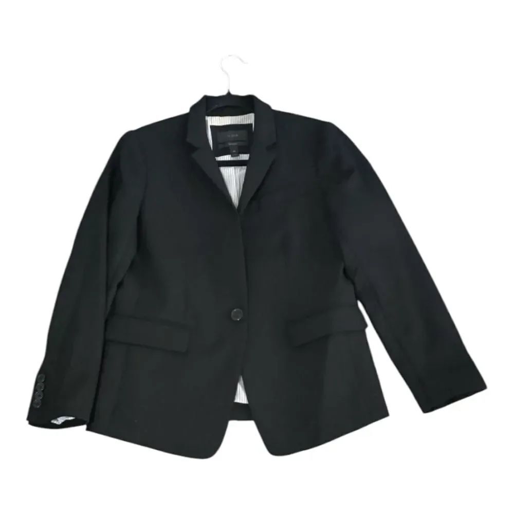 J. Crew Regent Wool Classic Black Suit Jacket Size 6p